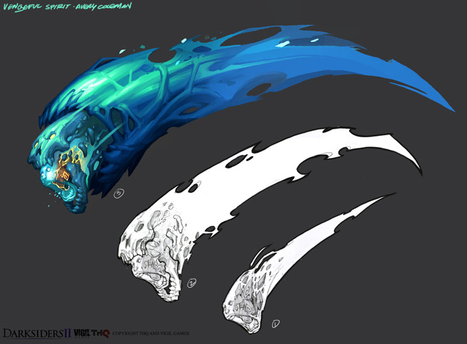 Darksiders 2 Concept Art by Avery Coleman