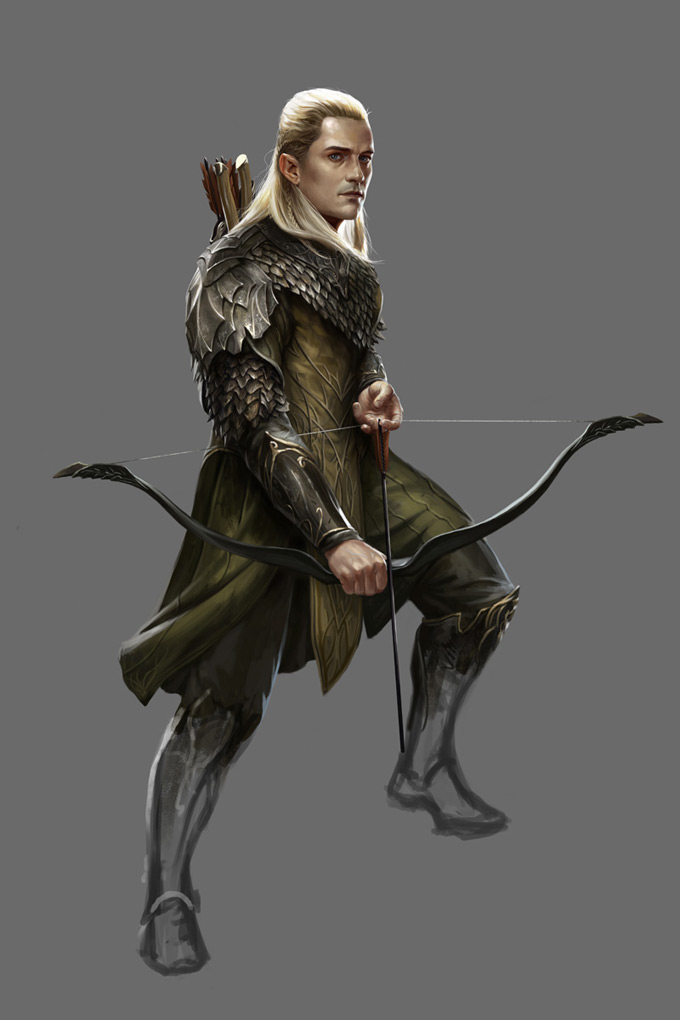 The Hobbit: Armies of the Third Age Illustrations by Mike "Daarken" Lim Legolas