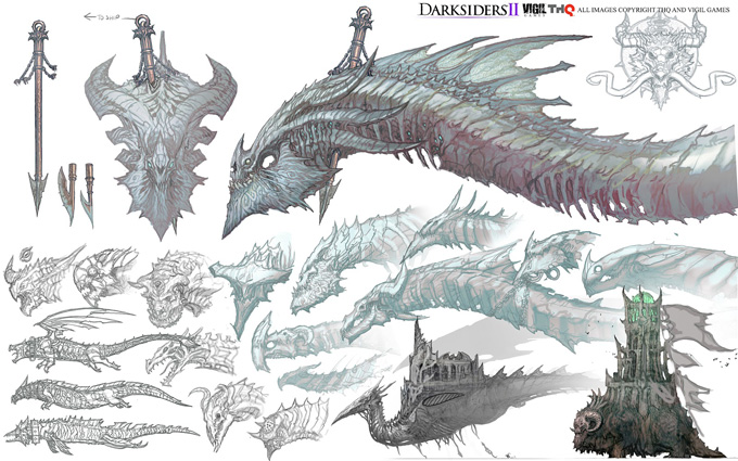 Darksiders II Concept Art by Nick Southam