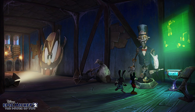 Disney Epic Mickey 2: The Power of Two Concept Art by Kevin Chin