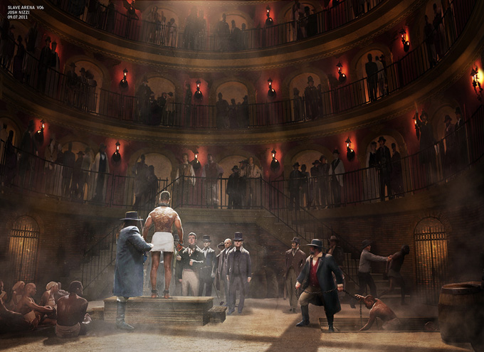 Django Unchained Concept Art by Josh Nizzi