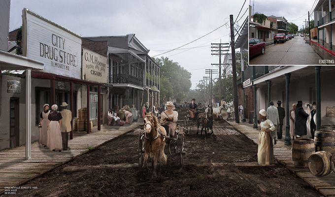 Django Unchained Concept Art by Josh Nizzi