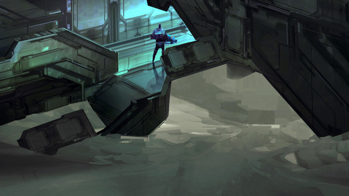 Halo 4 Concept Art by Tom Scholes