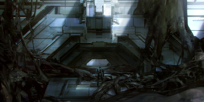 Halo 4 Concept Art by Tom Scholes