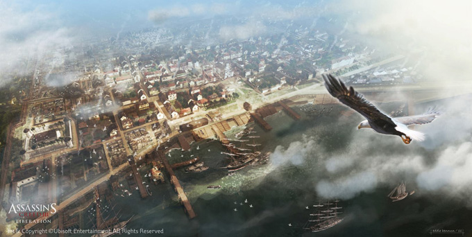Assassin's Creed III Liberation Concept Art by Eddie Bennun
