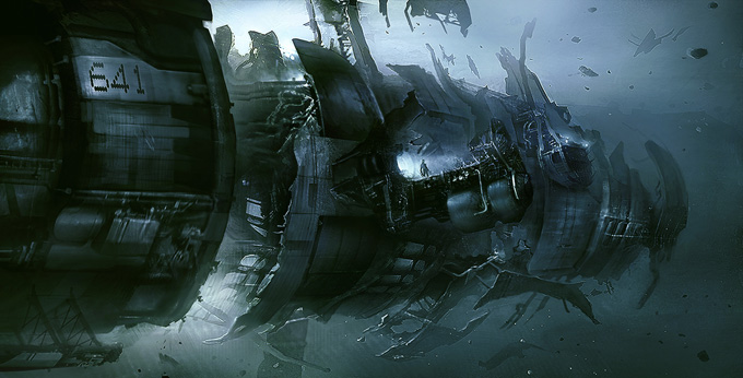 Dead Space 3 Concept Art by Jens Holdener