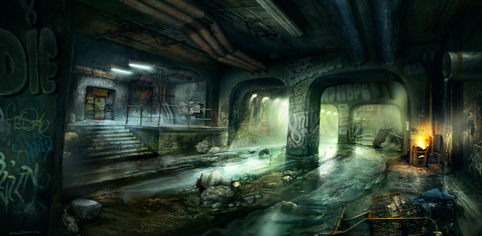 Dead Space 3 Concept Art by Jens Holdener