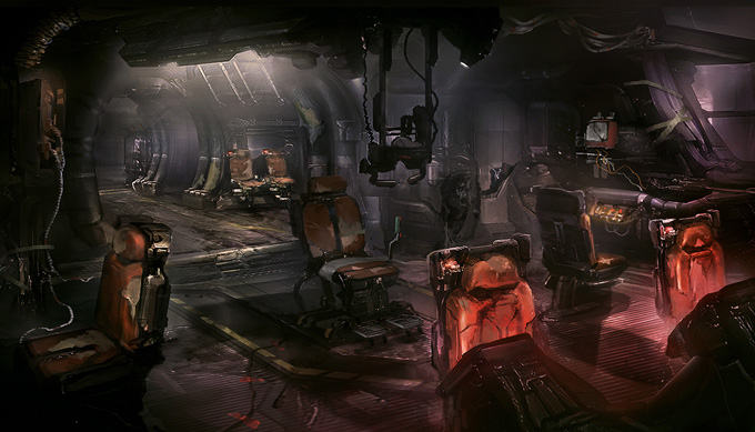 Dead Space 3 Concept Art by Jens Holdener