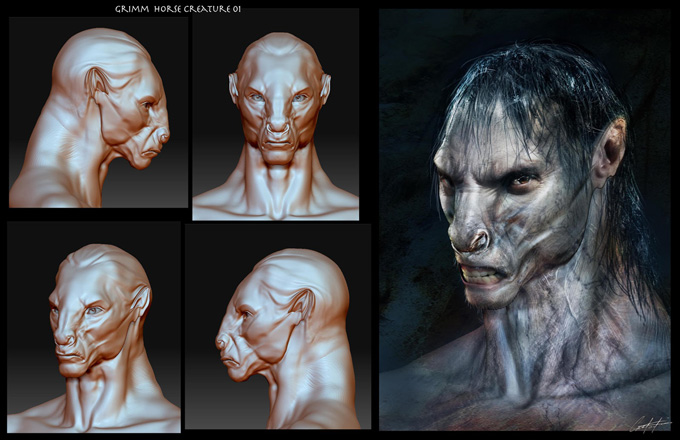 GRIMM Season 2 Concept Art by Constantine Sekeris