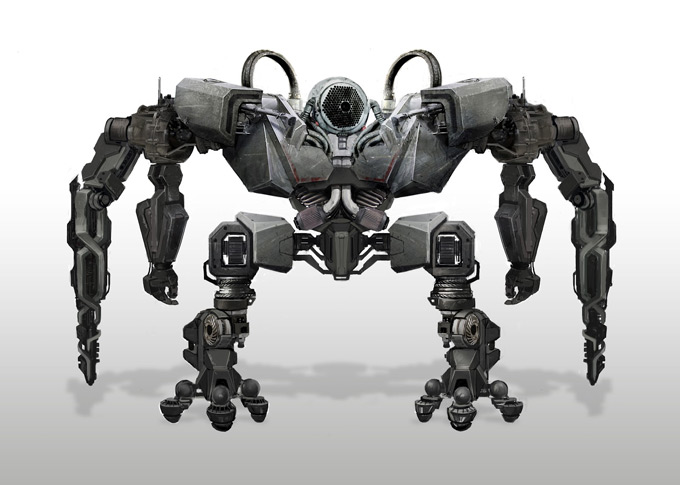 Robot Concept Art by Aaron Lam