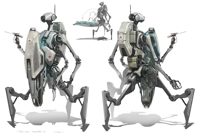 Robot Concept Art by Jeremy Love