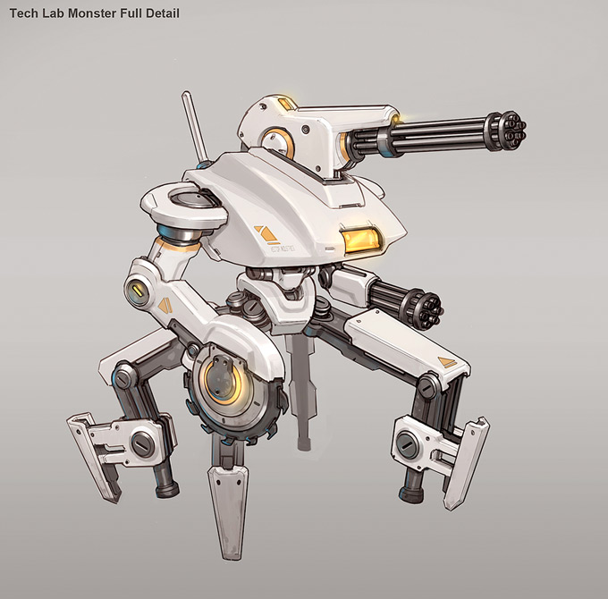 Robot Concept Art by Josh Kao