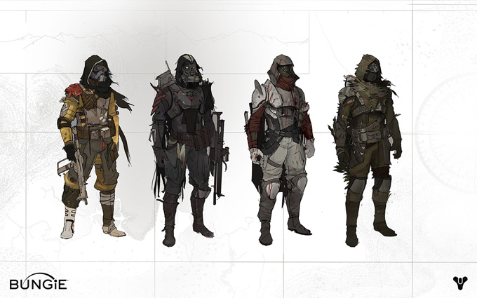 Destiny Character Development and Concept Art