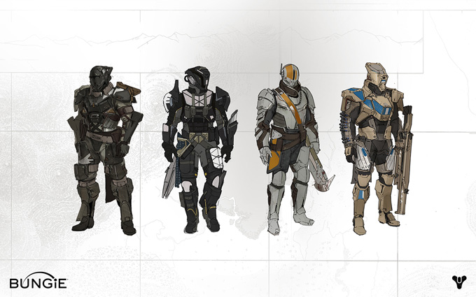 Destiny Character Development and Concept Art