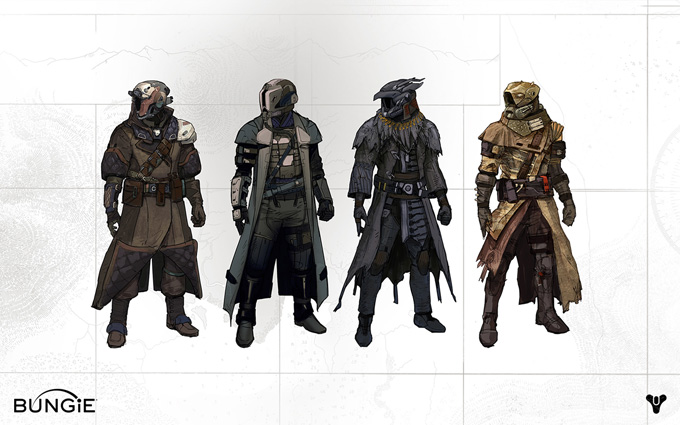 Destiny Character Development and Concept Art