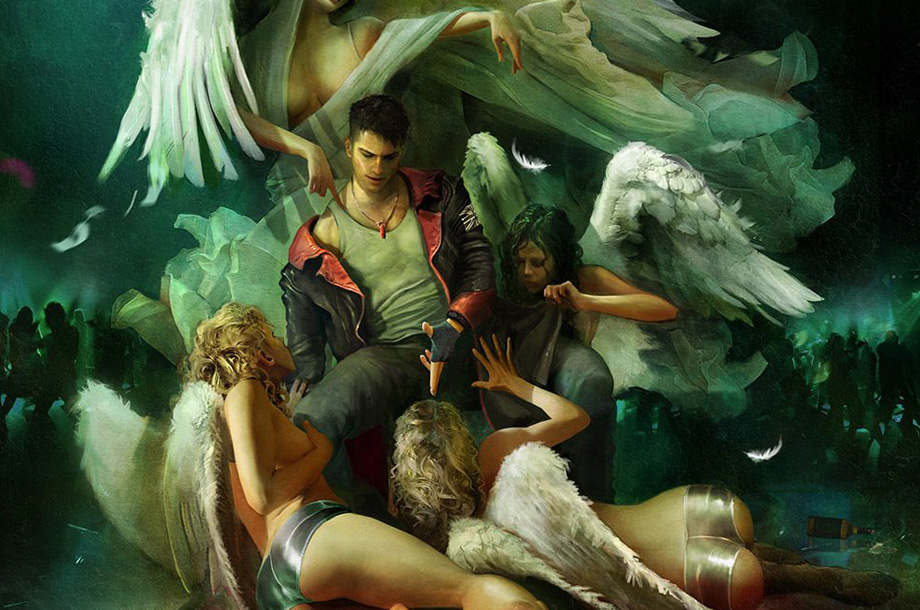 Download wallpaper art, devil may cry, dante, Dmc, fan, section