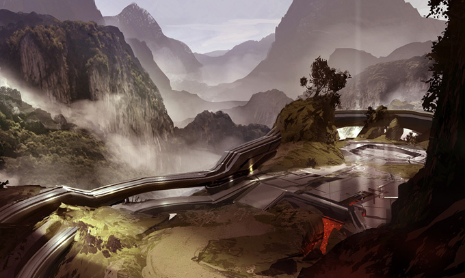 Halo 4 Concept Art by Dave Bolton