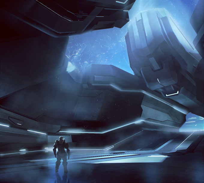 Halo 4 Concept Art by Dave Bolton