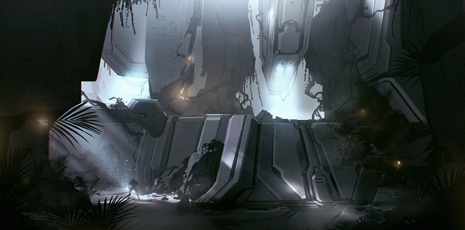 Halo 4 Concept Art by Dave Bolton