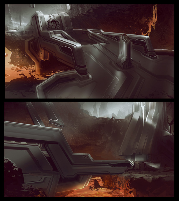 Halo 4 Concept Art by Dave Bolton