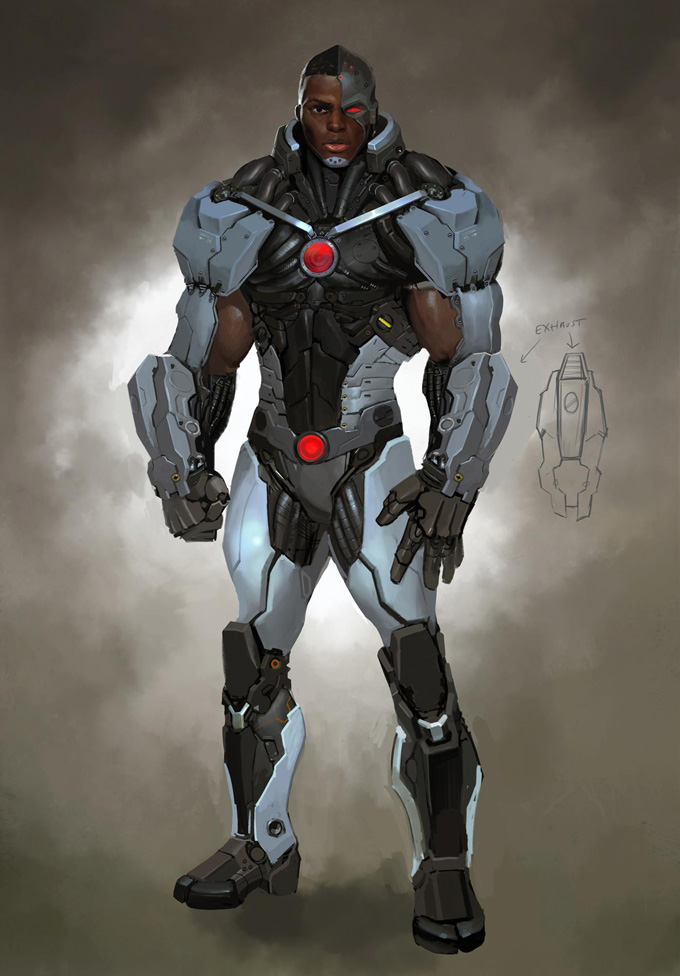 Injustice: Gods Among Us Concept Art Cyborg