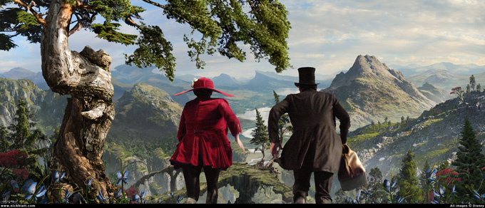 Oz Great Powerful Matte Painting Nicholas Hiatt