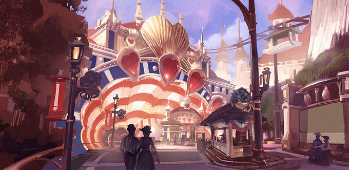 Bioshock: Infinite Concept Art by Ben Lo