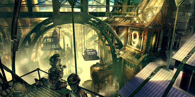 Bioshock: Infinite Concept Art by Ben Lo