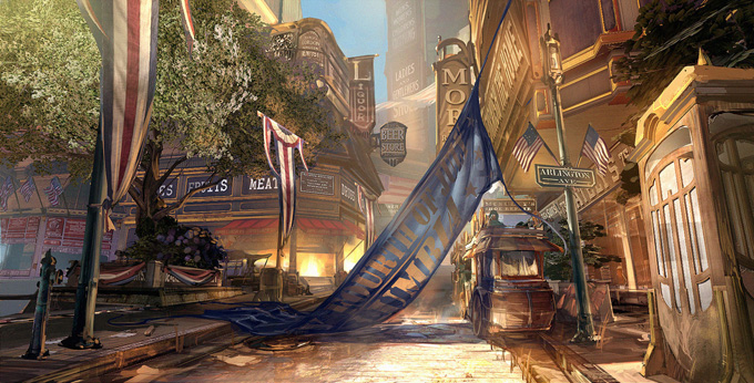 Bioshock: Infinite Concept Art by Ben Lo