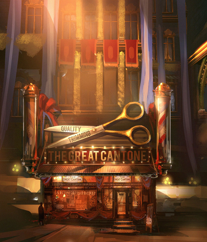 Bioshock: Infinite Concept Art by Ben Lo