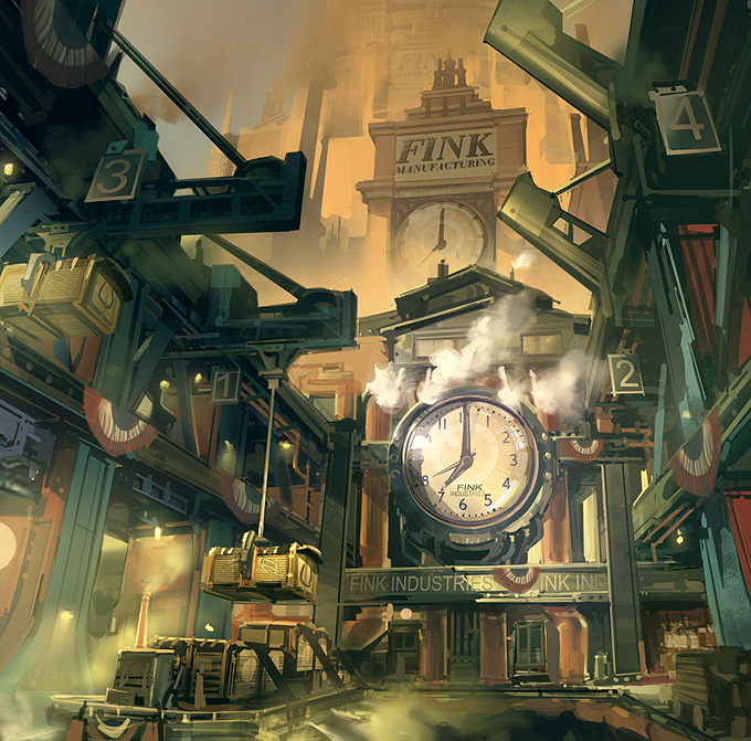 Bioshock: Infinite Concept Art by Ben Lo