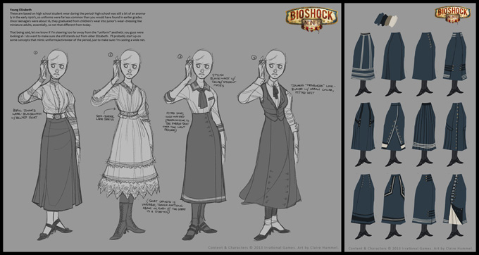 Bioshock: Infinite Concept Art by Claire Hummel