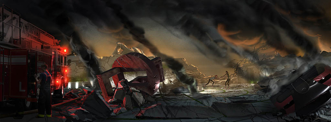 Iron Man 3 Concept Art by Andrew Leung