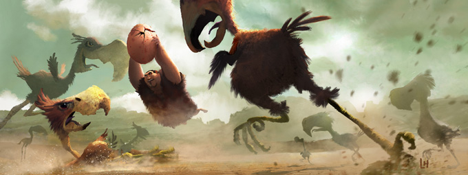 The Croods Visual Development Designs by Leighton Hickman