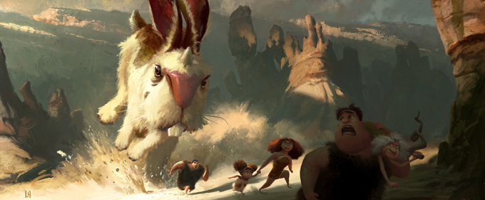 The Croods Visual Development Designs by Leighton Hickman