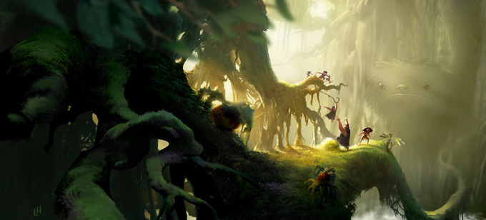 The Croods Visual Development Designs by Leighton Hickman