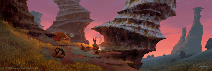 The Croods Visual Development Designs by Arthur Fong