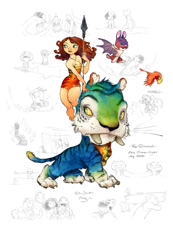 The Croods Visual Development Designs by Arthur Fong