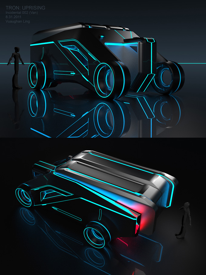 Tron: Uprising Vehicle Designs and Background Paintings Vaughan Ling 