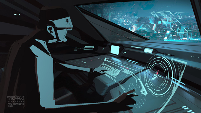Tron: Uprising Vehicle Designs and Background Paintings Vaughan Ling 