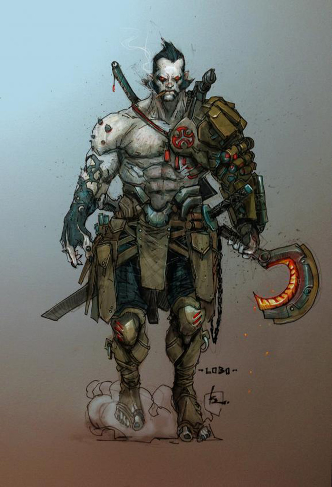 Lobo DC | Drawing superheroes, Dc comics, Character design