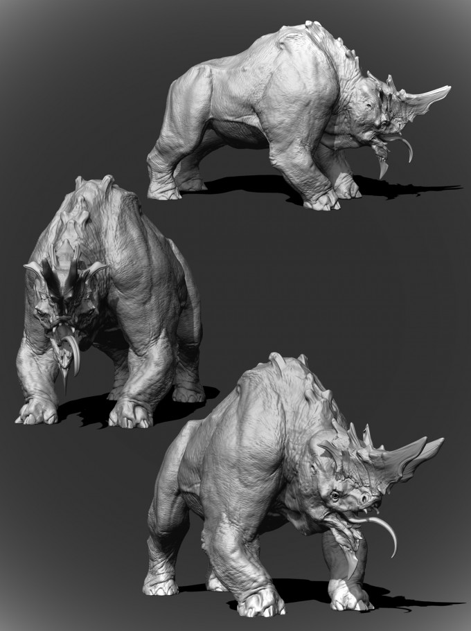 Rhinodino_FinalSculpt