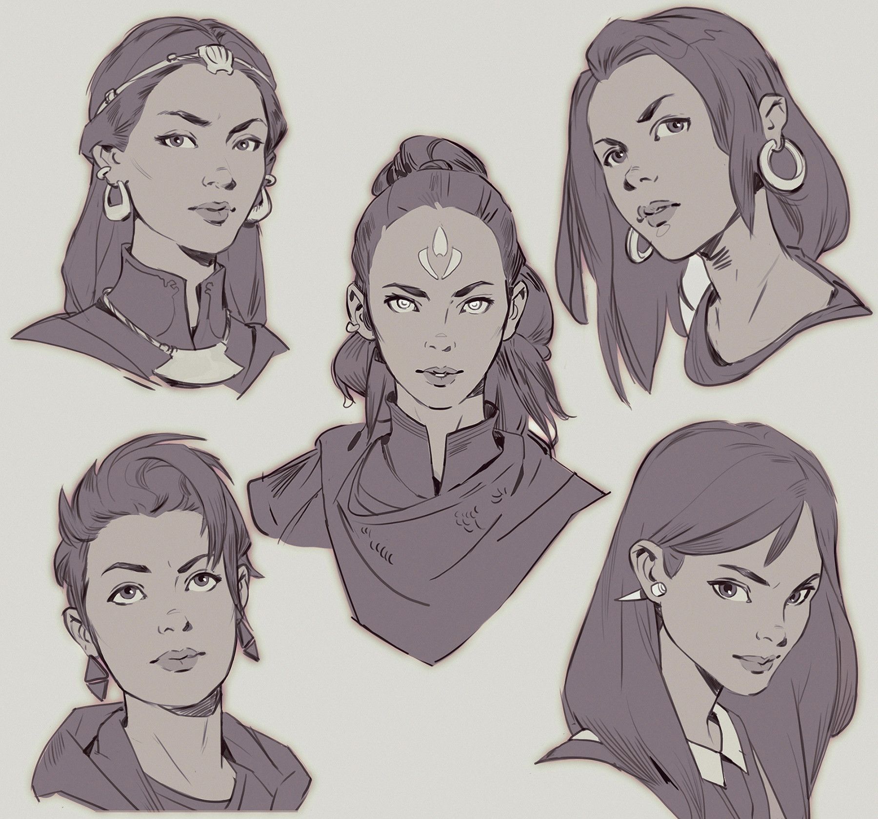 mitch mohrhauser concept art faces