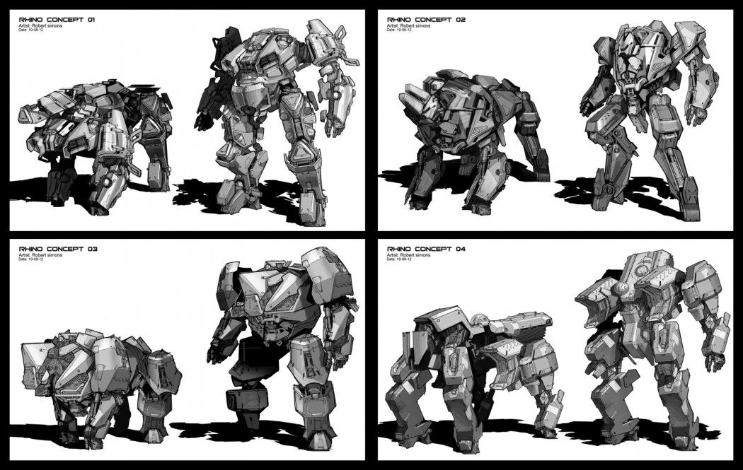 The Amazing Spider-Man 2 Rhino Concept Designs by Robert Simons