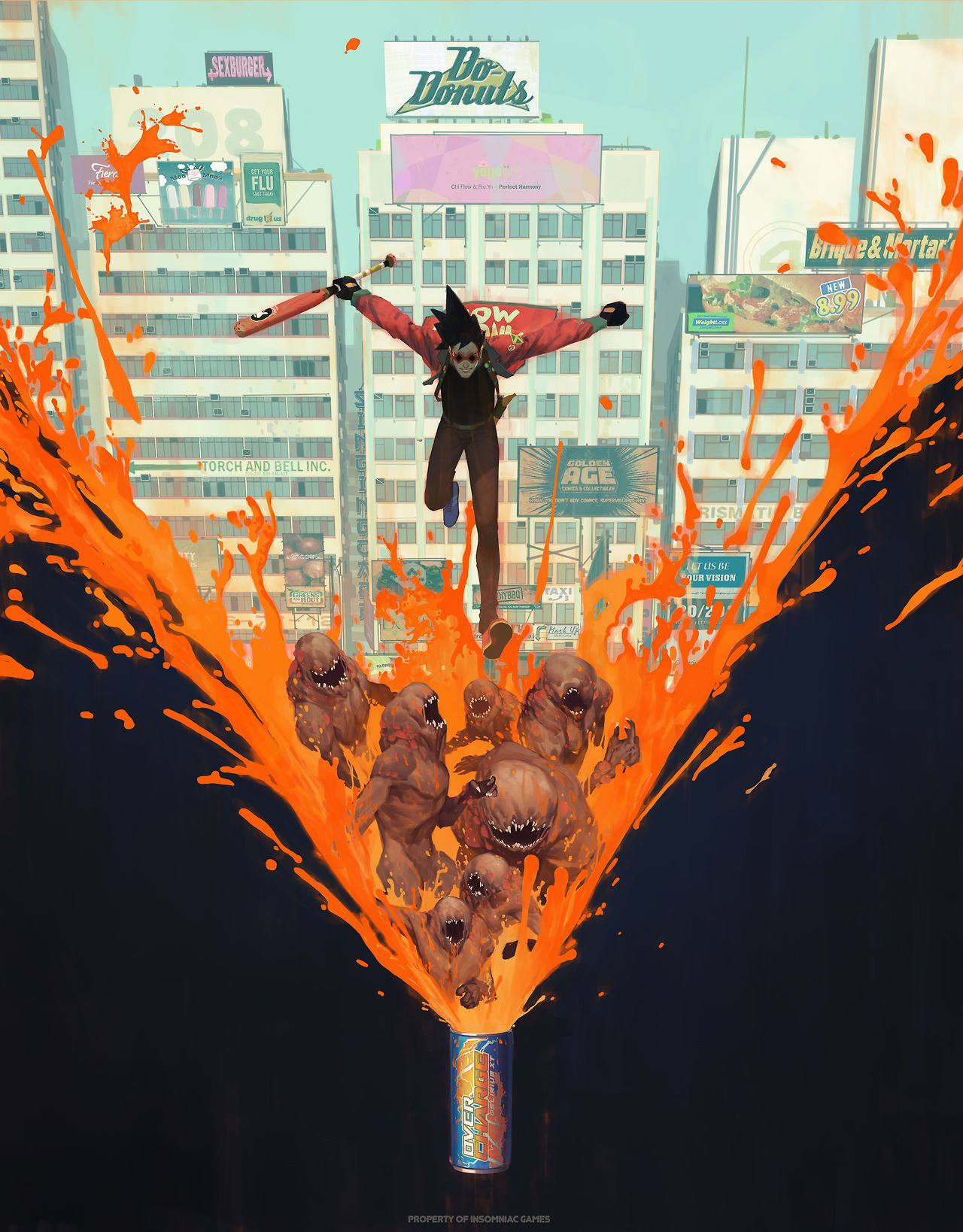 Sunset Overdrive Concept Art and Illustration by Vasili Zorin