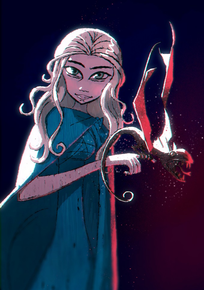 Game_of_Thrones_Concept_Art_Illustration_01_Melody_Cisinski_Daenerys