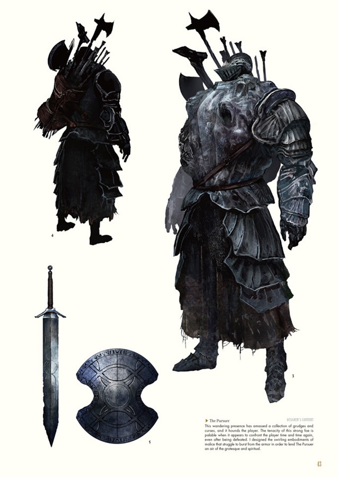 Dark Souls 2 concept art show environments, weapons and undead