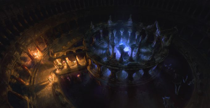 SpellForce 3 Concept Art Raphael Lubke enviroment dungeon andras room1
