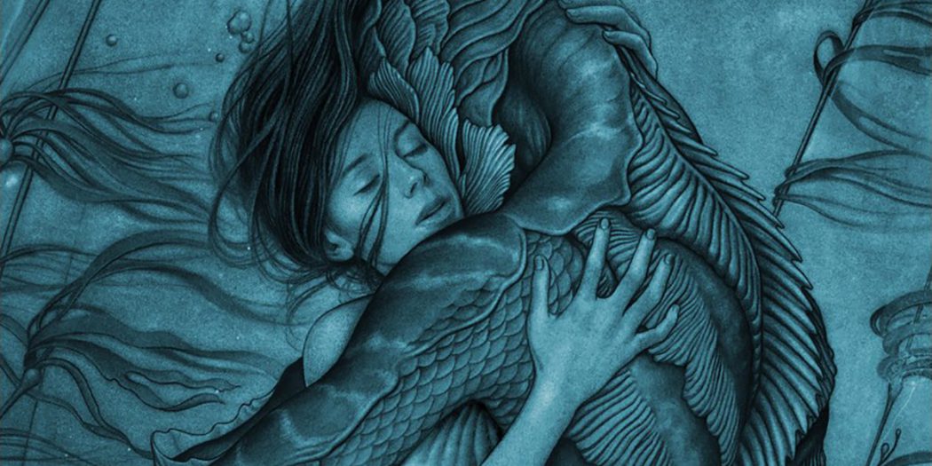 the shape of water guillermo del torro film art illustration poster james jean M01