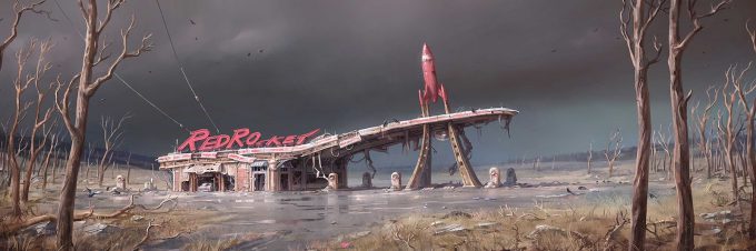 Fallout 4 concept art IN environment 01